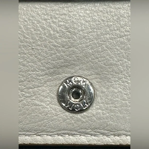 MCM Grey Bifold wallet with coin purse VISETOS ORIGINAL FLAP WALLET EUC - Picture 2 of 13